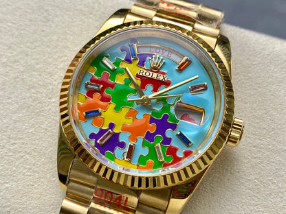 Rolex Day-Date 36mm Gold Multicolor