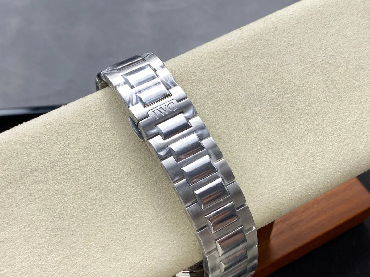 IWC Portuguese Silver 41mm Cream Dial Blue Numerals Steel Case