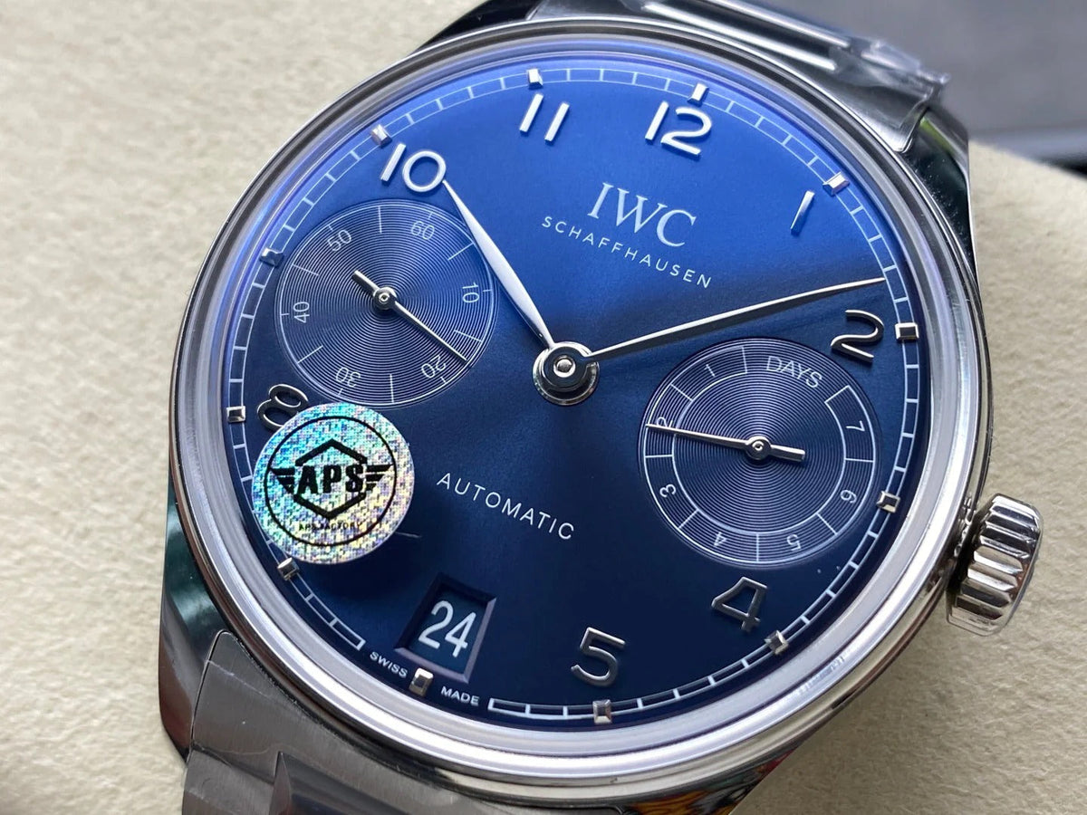 IWC Portuguese 42.4mm Blue Dial Steel Case