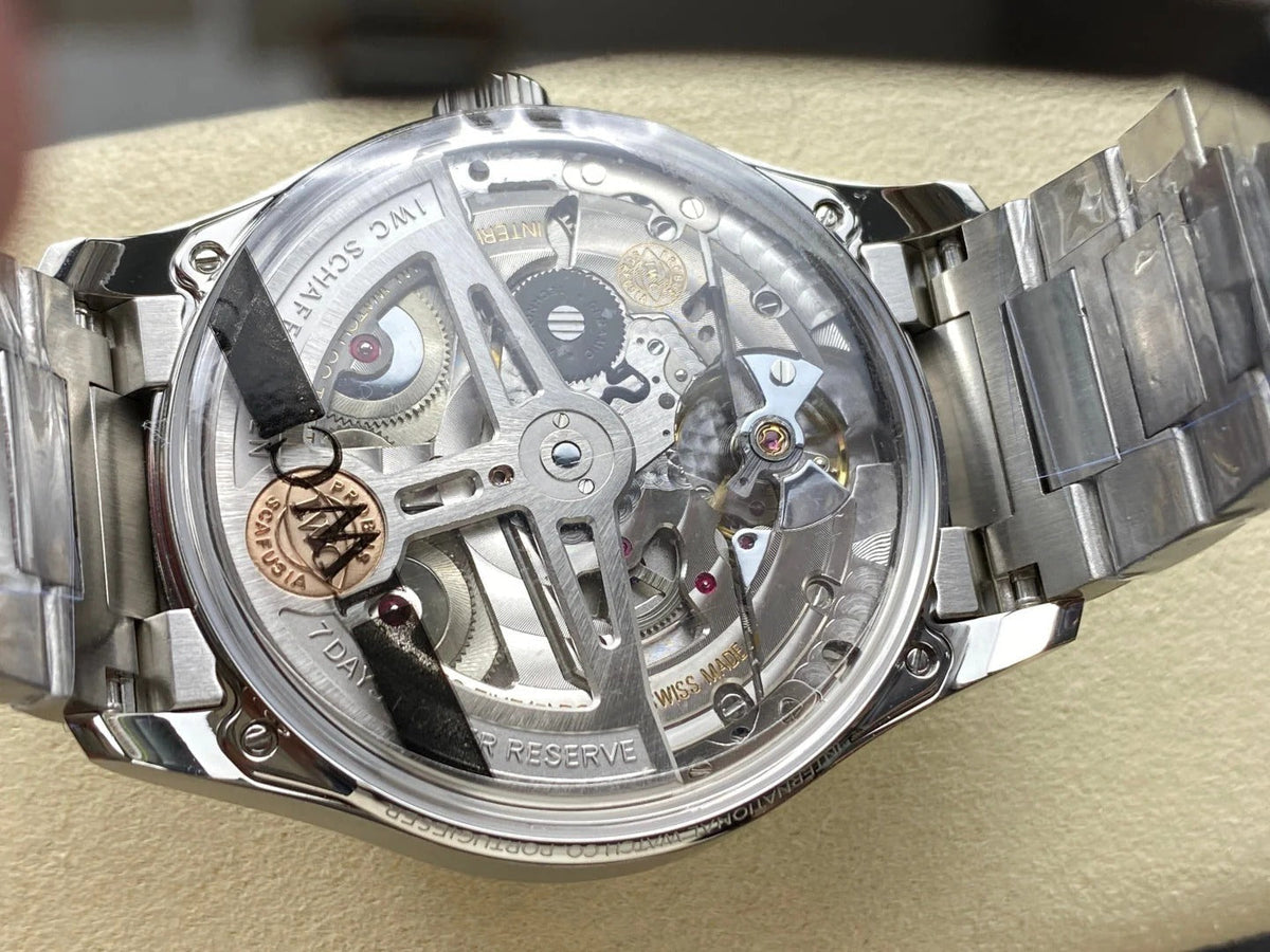 IWC Portuguese 42.4mm Cream Dial Steel Case Blue Numerals
