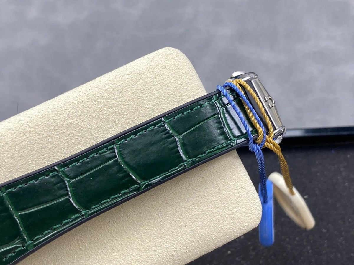 Omega Constellation Co-Axial Master Chronometer 41 mm Gold Steel Case Green Leather Strap