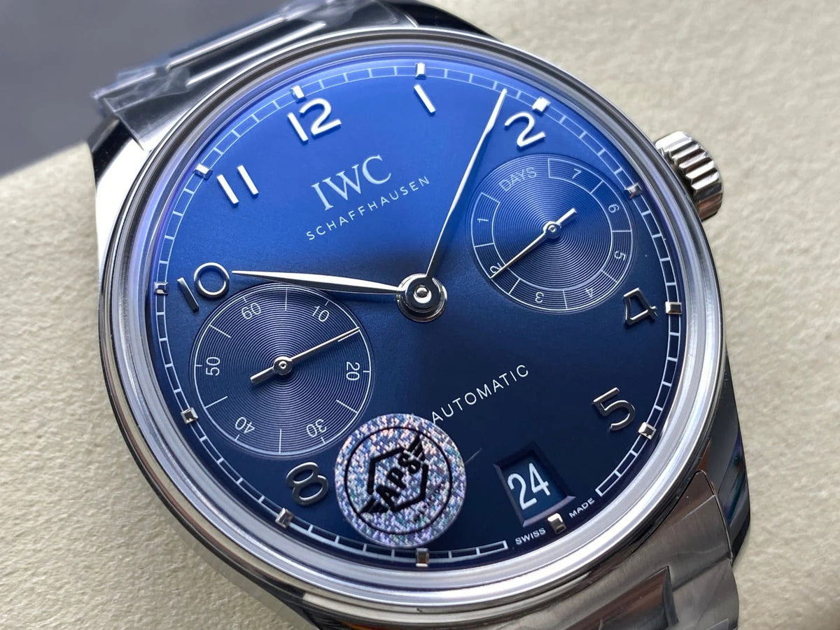 IWC Portuguese 42.4mm Blue Dial Steel Case
