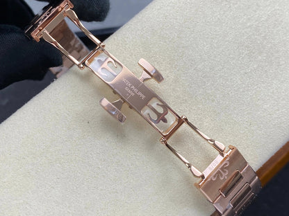 Patek Philippe Nautilus 35.2mm Rose Gold Case White Dial