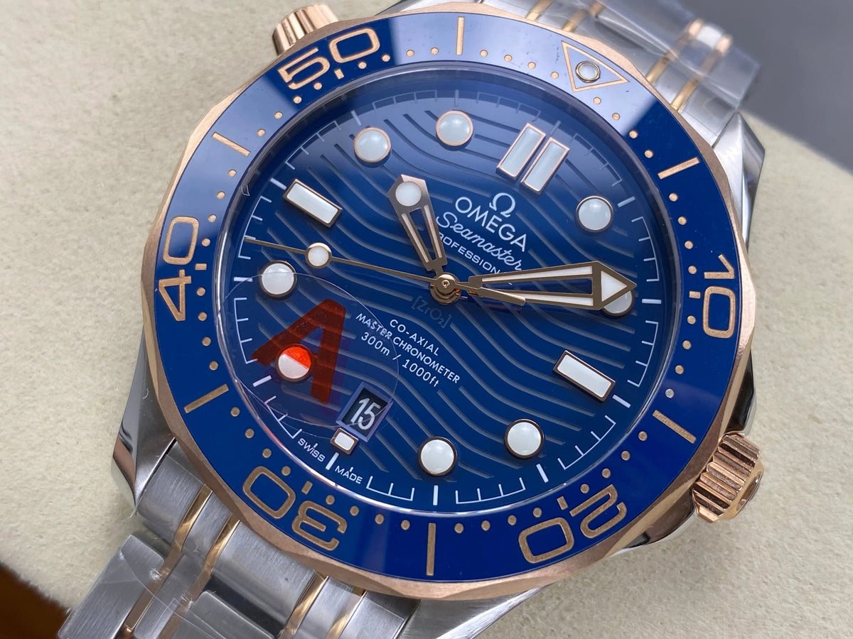 Omega Seamaster Diver 300M Master Chronometer 42mm Blue Dial Stainless Steel