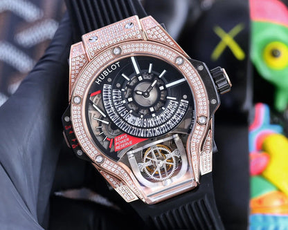Hublot MP-09 Tourbillon Bi-Axis Rose Gold Case 45mm Watch