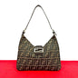 Fendi Mamma Baguette Leather Red Shoulder Bag Rovelle Bags