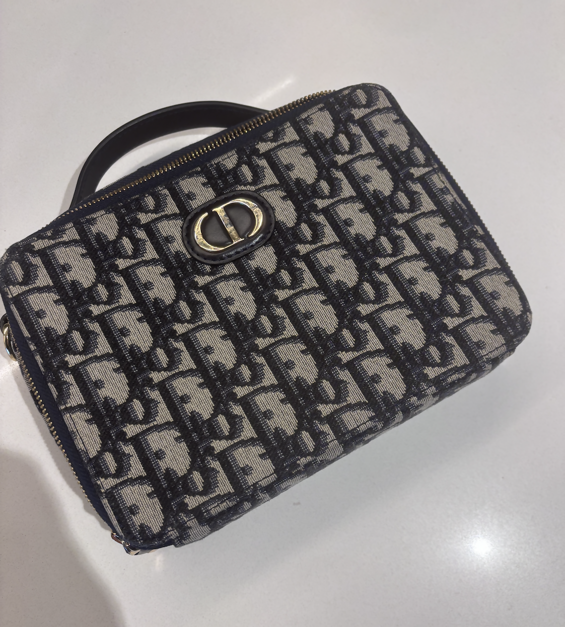 Dior Montaigne Canvas Shoulder Bag Rovelle Bags