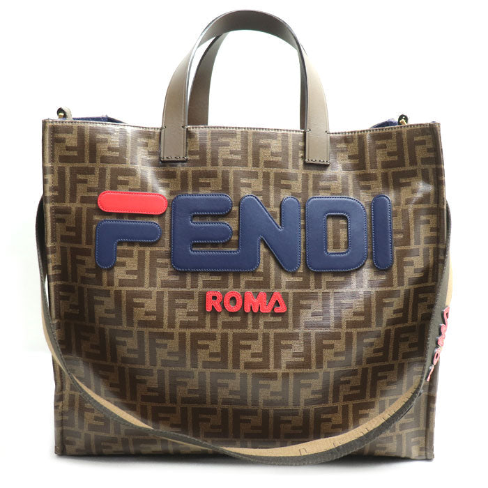 Fendi Fila Collaboration Zucca Coated Canvas 2Way Bag Rovelle Bags
