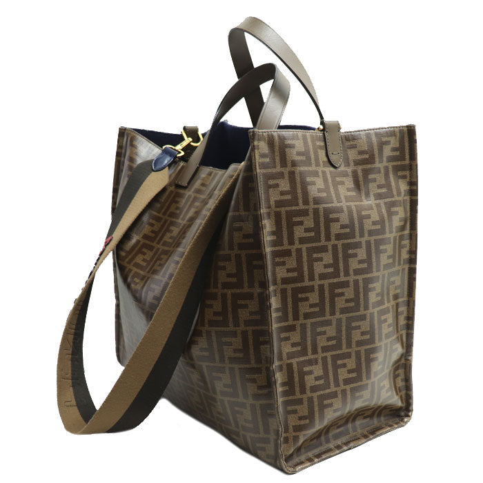 Fendi Fila Collaboration Zucca Coated Canvas 2Way Bag Rovelle Bags