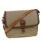 Luxury CELINE Macadam Canvas Shoulder Bag Beige ki2254