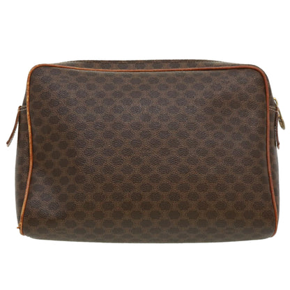 Luxury CELINE Macadam Canvas Clutch Bag Brown ki2485