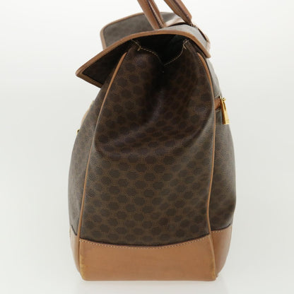Luxury CELINE Macadam Canvas Hand Bag Brown ki2486