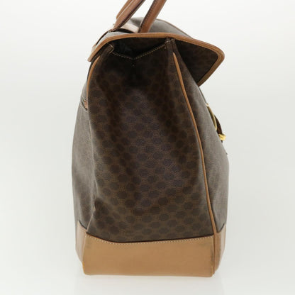 Luxury CELINE Macadam Canvas Hand Bag Brown ki2486