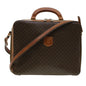 Luxury CELINE Macadam Canvas Briefcase PVC Leather 2way Brown  ki3039