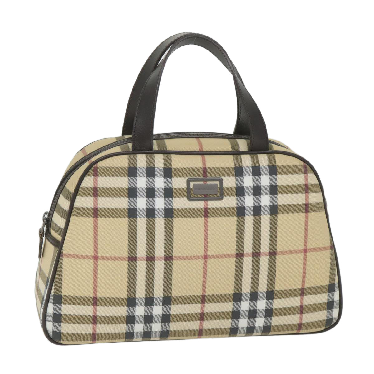 Burberry Nova Auth Leather Beige Handbag Style 10
