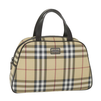 Burberry Nova Auth Leather Beige Handbag Style 10