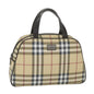Burberry Nova Auth Leather Beige Handbag Style 10