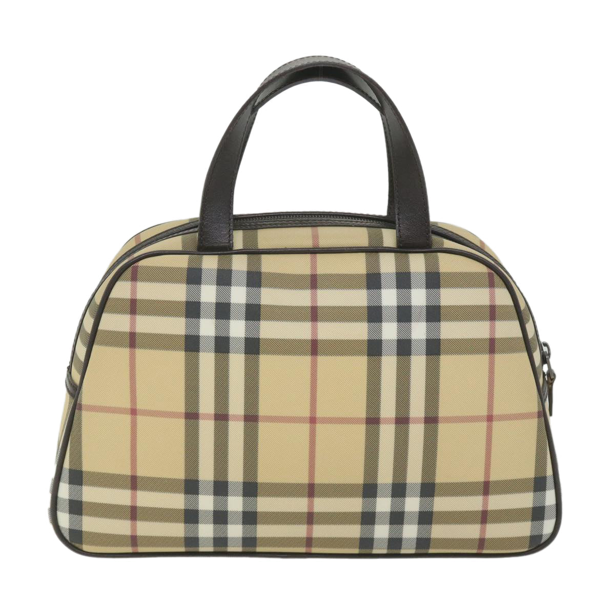 Burberry Nova Auth Leather Beige Handbag Style 10