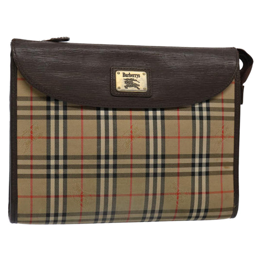 Burberry BURBERRYSs Nova Canvas Brown Clutch Bag Style 6