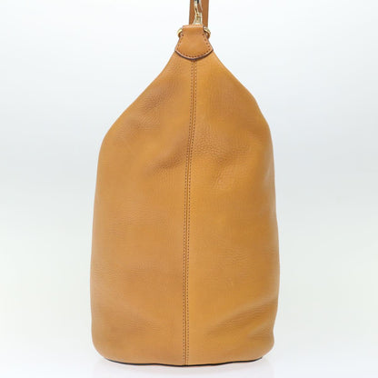 Luxury CELINE Shoulder Bag Leather Beige ki4346