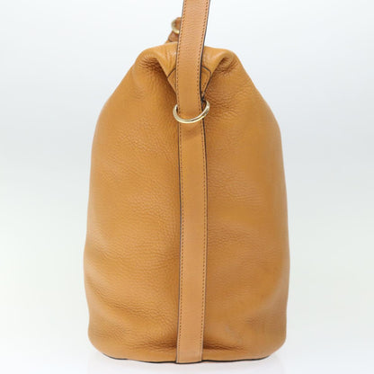 Luxury CELINE Shoulder Bag Leather Beige ki4346