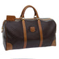 Luxury CELINE Macadam Canvas Boston Bag PVC Brown ki4386