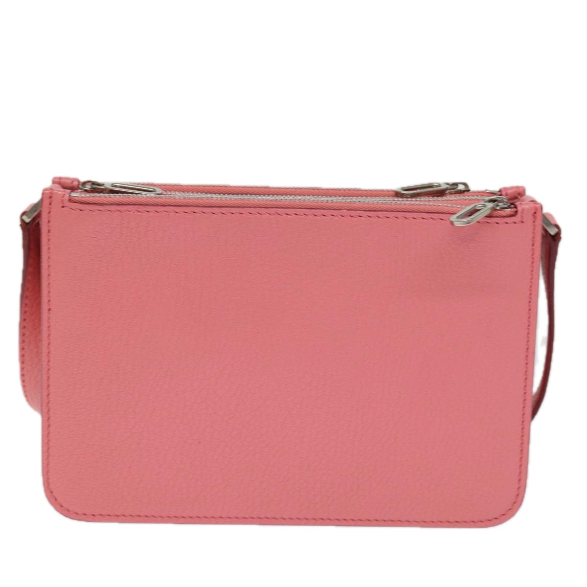 Burberry Auth Leather Pink Shoulder Bag