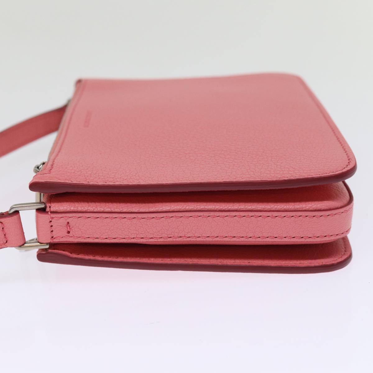 Burberry Auth Leather Pink Shoulder Bag