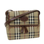 Luxury BurberrySs Nova Check Shoulder Bag PVC Leather Auth ki4534
