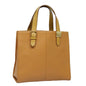 Luxury BurberrySs Nova Check Hand Bag Leather Beige Auth ki4691
