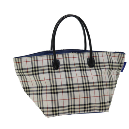 Burberry Nova Label Nylon Blue Tote Bag Style 2