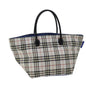 Burberry Nova Label Nylon Blue Tote Bag Style 2