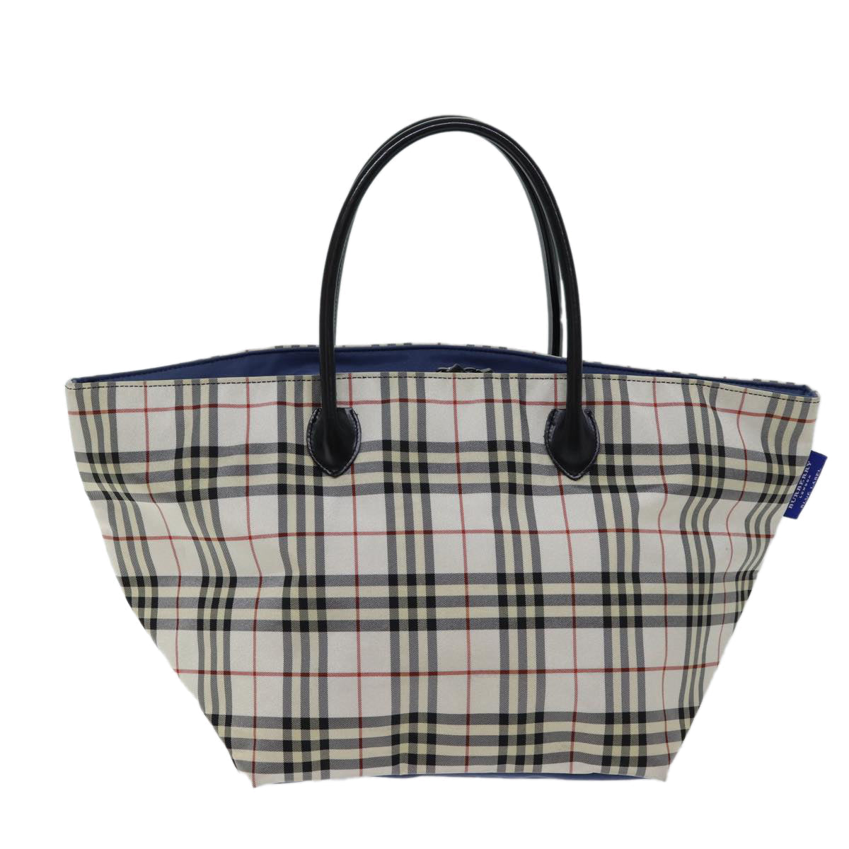 Burberry Nova Label Nylon Blue Tote Bag Style 2