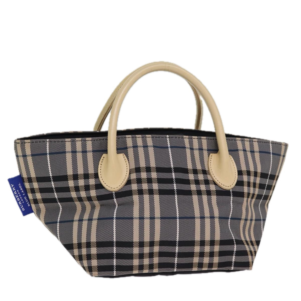 Burberry Nova Label Nylon Blue Handbag Style 2
