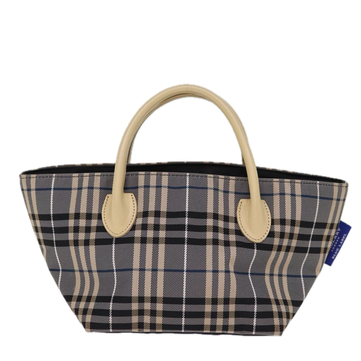 Burberry Nova Label Nylon Blue Handbag Style 2