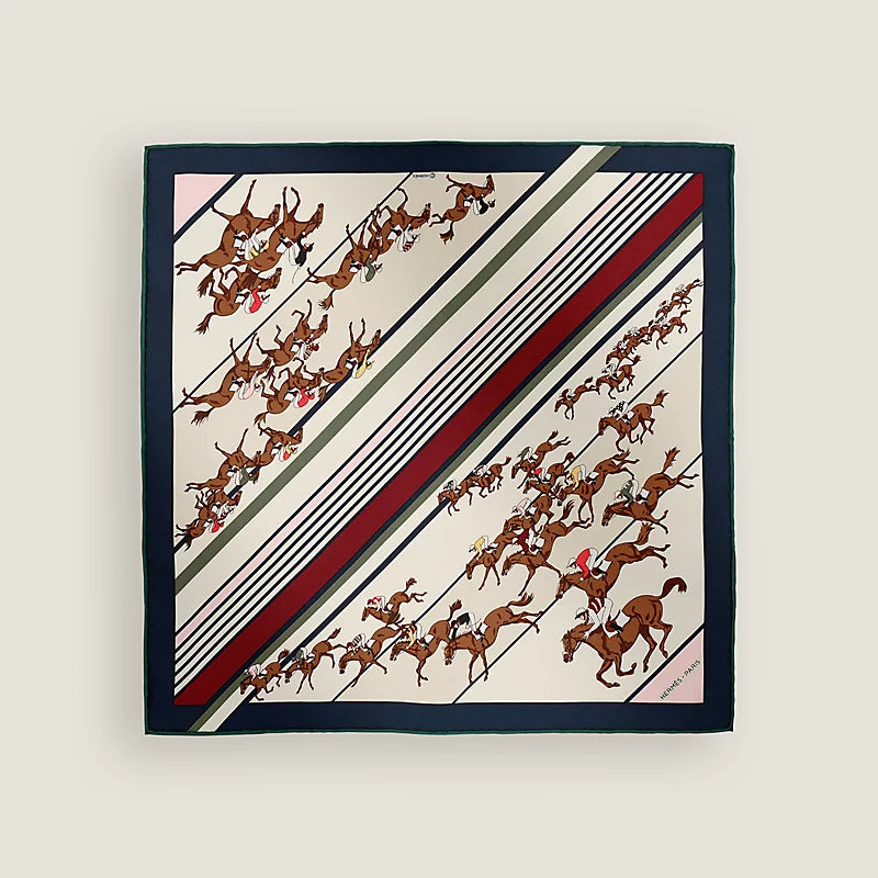 Hermes Les Courses Scarf 45