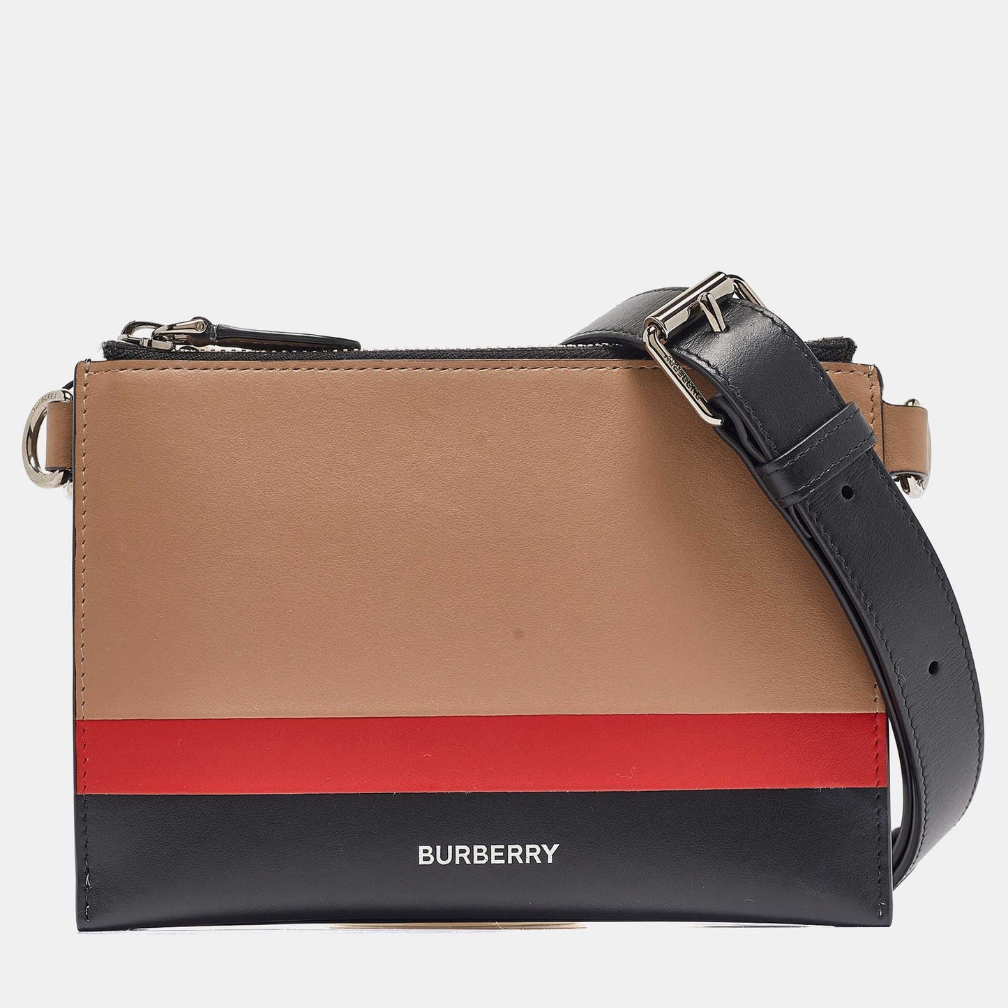 Burberry Benji Luxury Leather Black Crossbody Bag