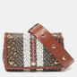 Burberry Coated and Leather Black Crossbody Bag