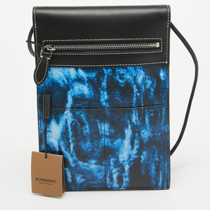 Burberry Water Camo Leather Black Crossbody Bag Style 2