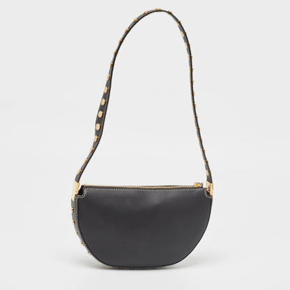 Burberry Mini Studded Leather Black Shoulder Bag