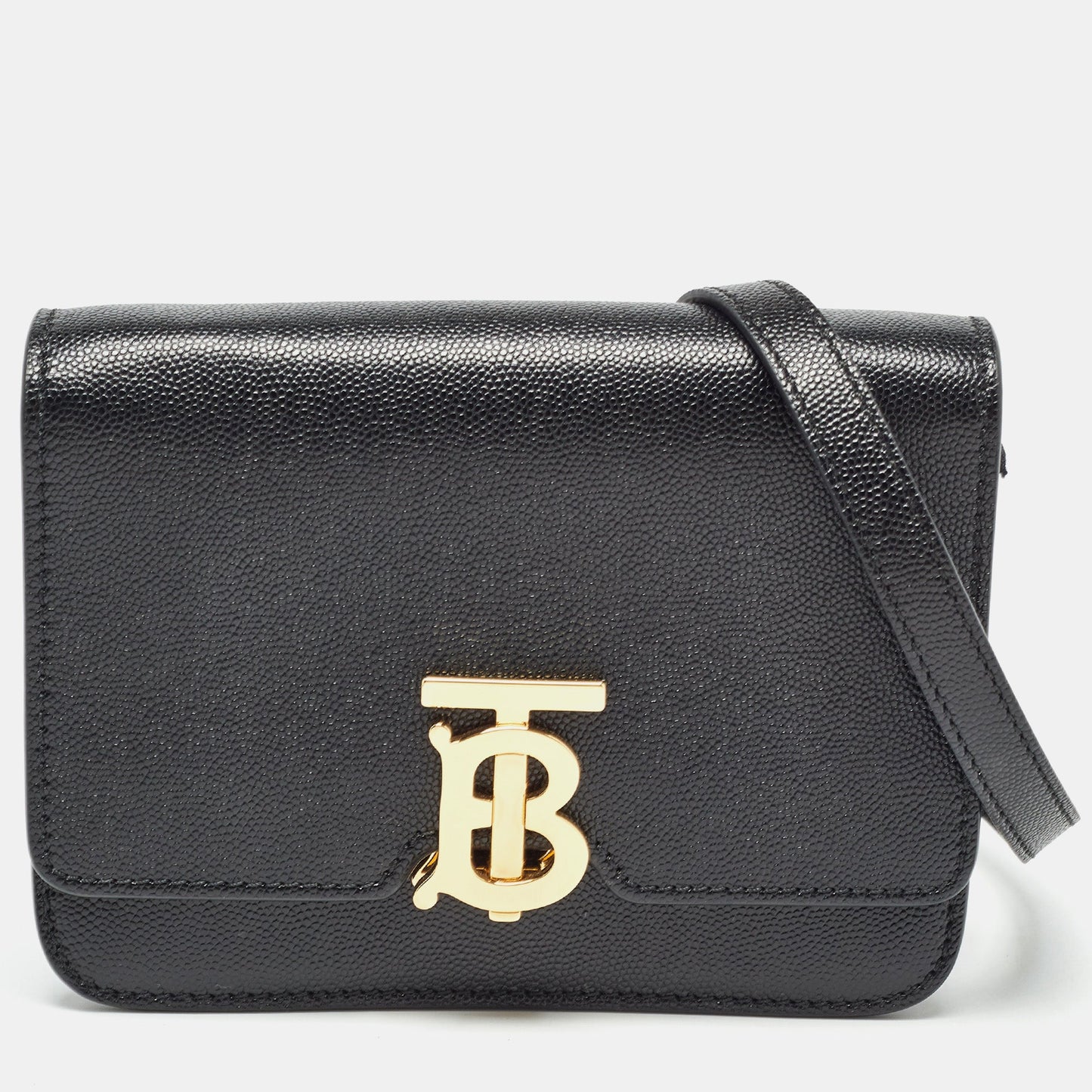 Burberry Mini Luxury Leather Black Shoulder Bag Style 2
