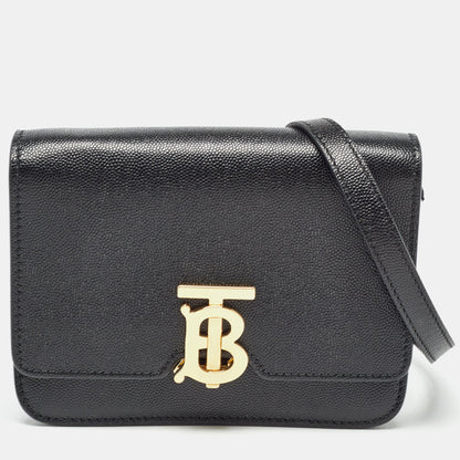 Burberry Mini Luxury Leather Black Shoulder Bag Style 2