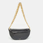 Burberry Soft Small Leather Black Shoulder Bag