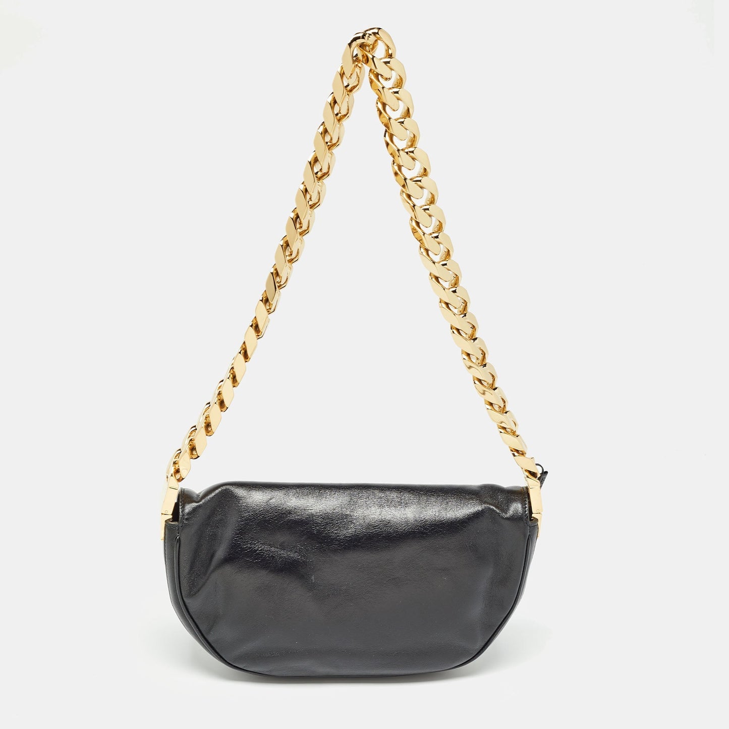 Burberry Soft Small Leather Black Shoulder Bag