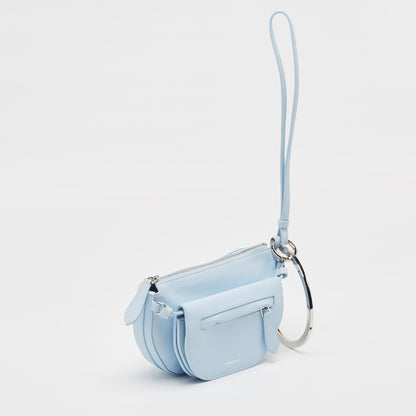 Burberry Pale Mini Leather Blue Clutch Bag