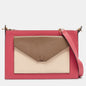 Luxury CELINE Tricolor Leather Pocket Envelope Shoulder Bag