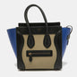 Luxury CELINE Tricolor Leather Micro Luggage Tote