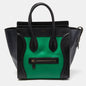 Luxury CELINE Tricolor Leather Mini Luggage Tote