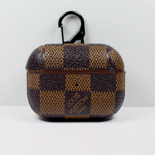 Designer AirPods 23Pro Case Brown Checkered Shop