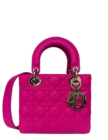 Dior 2023 Pink Leather My Abcdior Small Lady Dior Bag Rovelle Bags